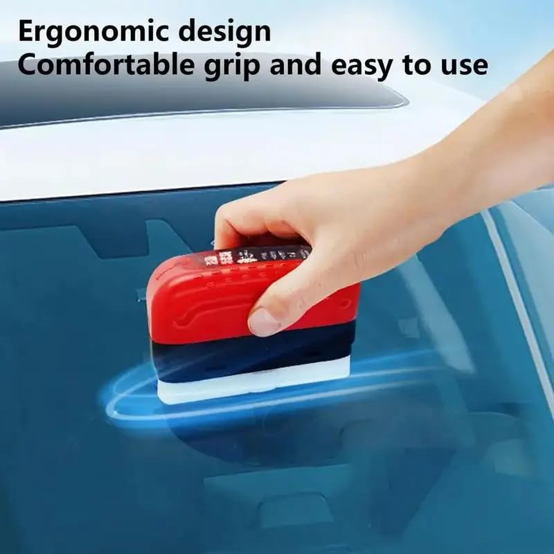 Car Glass Oil Film Remover Brush – Automotive Oil Film Cleaning Sponge Brush