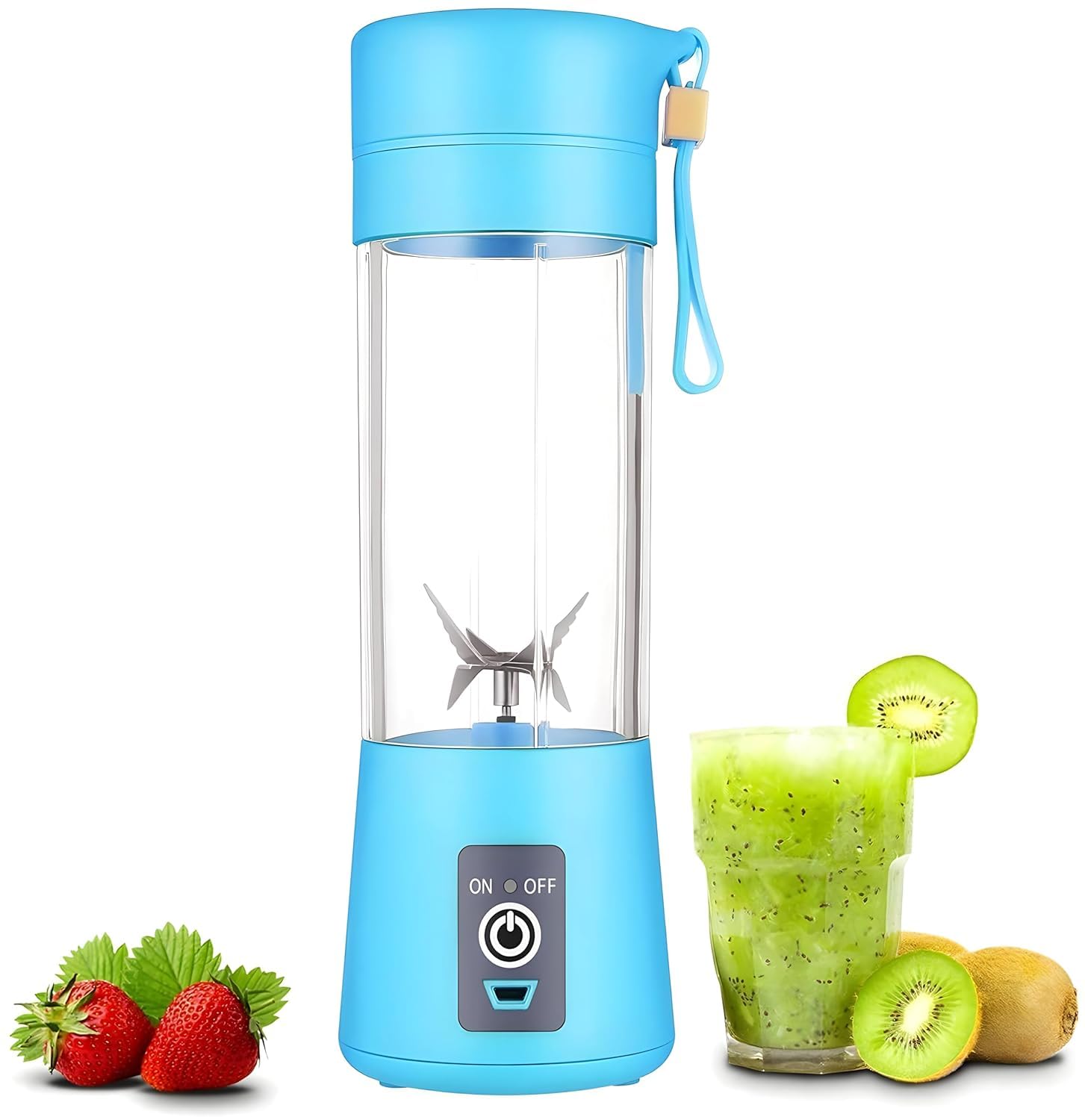 Portable USB Blender (380ml) – Make 12 Shakes per Charge | 50% OFF