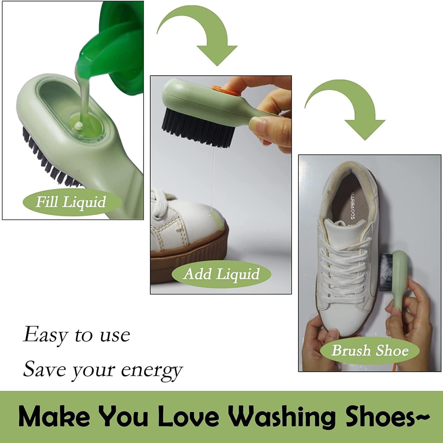 Multi-Functional Shoe Cleaning Brush with Soft Bristles & Comfortable Grip %50 OFF