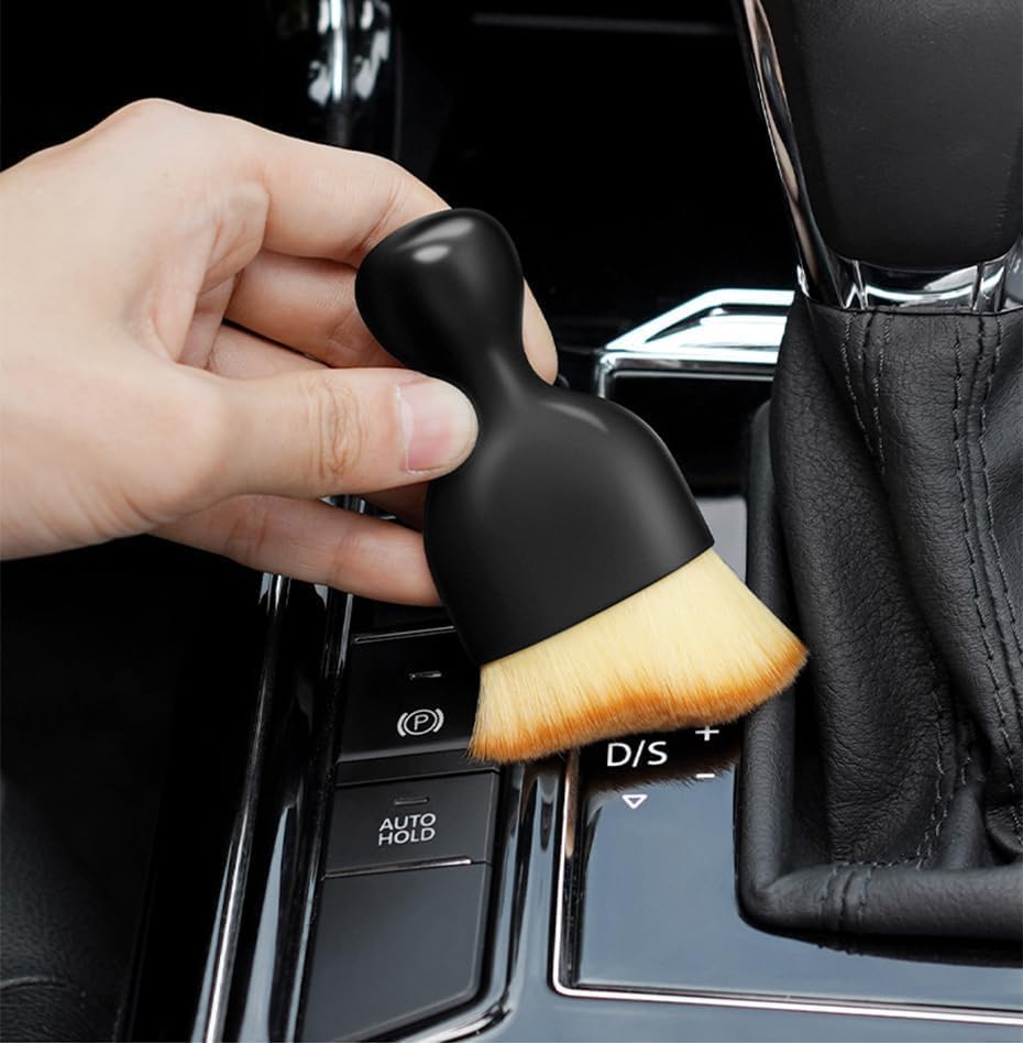 Multipurpose Car Cleaning Brush for AC Vent, Dashboard & Interior | Dual-Head Design | Soft Bristles | Reusable Duster for Bike, Laptop, Keyboard & Home Cleaning