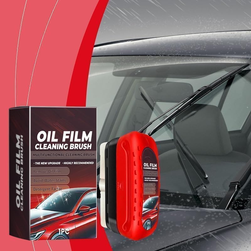 Car Glass Oil Film Remover Brush – Automotive Oil Film Cleaning Sponge Brush