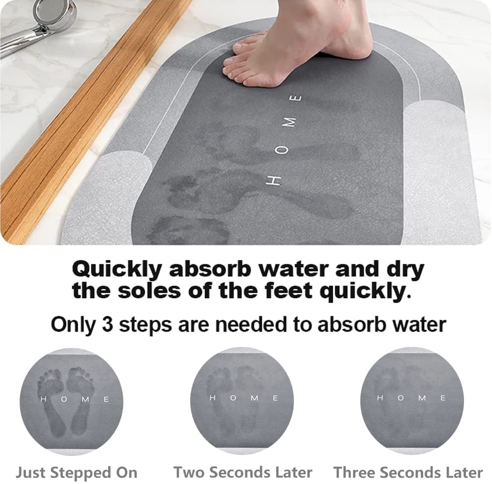 Premium Anti-Slip Bathroom Floor Mat – Soft Absorbent Quick-Dry Rug