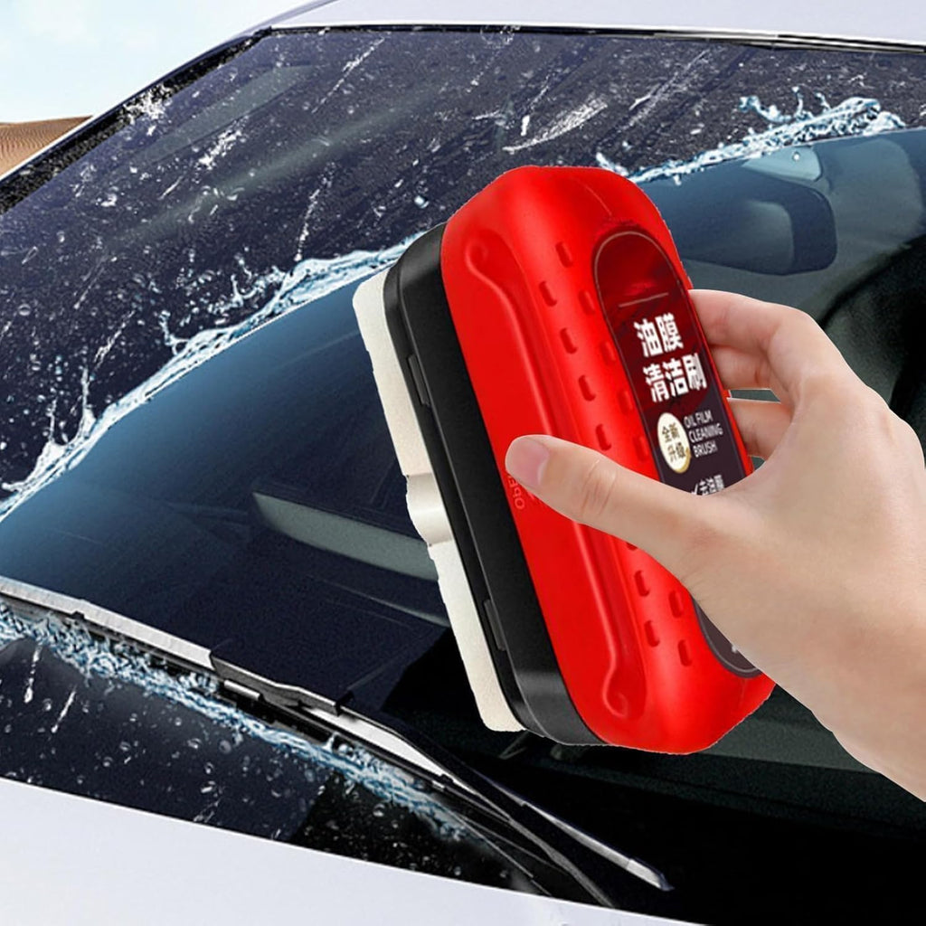 Car Glass Oil Film Remover Brush – Automotive Oil Film Cleaning Sponge Brush