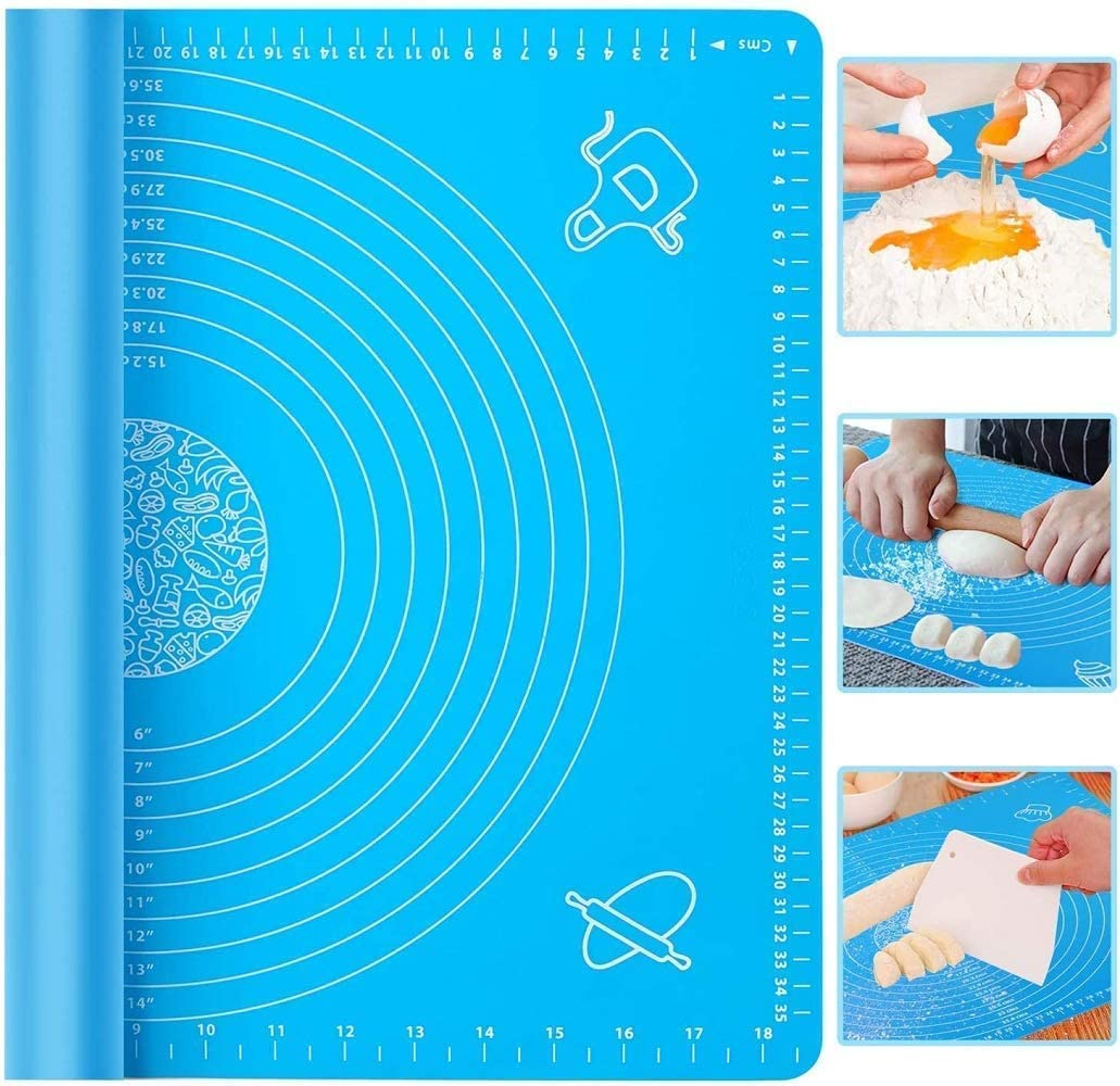 Silicone Roti Mat | Non-Stick Baking Mat | Chapati Atta Kneading Mat (50 x 40 cm)