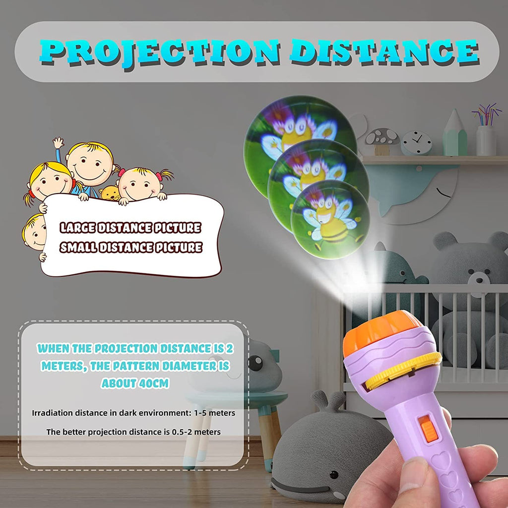 Magical Kids Projection Flashlight (AT 50% OFF + 10% OFF + FREE SHIPPING) – Fun Cartoon Story Projector Toy (With 3 Slides) – Best Gift for Kids