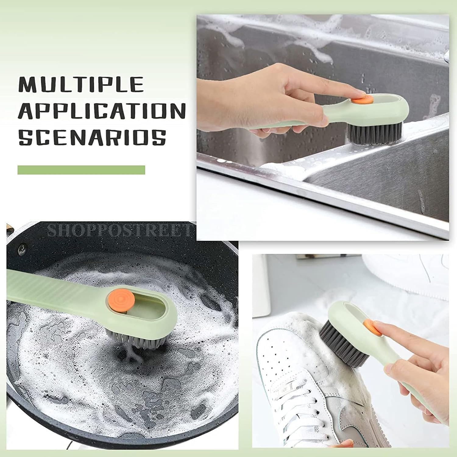 Multi-Functional Shoe Cleaning Brush with Soft Bristles & Comfortable Grip %50 OFF