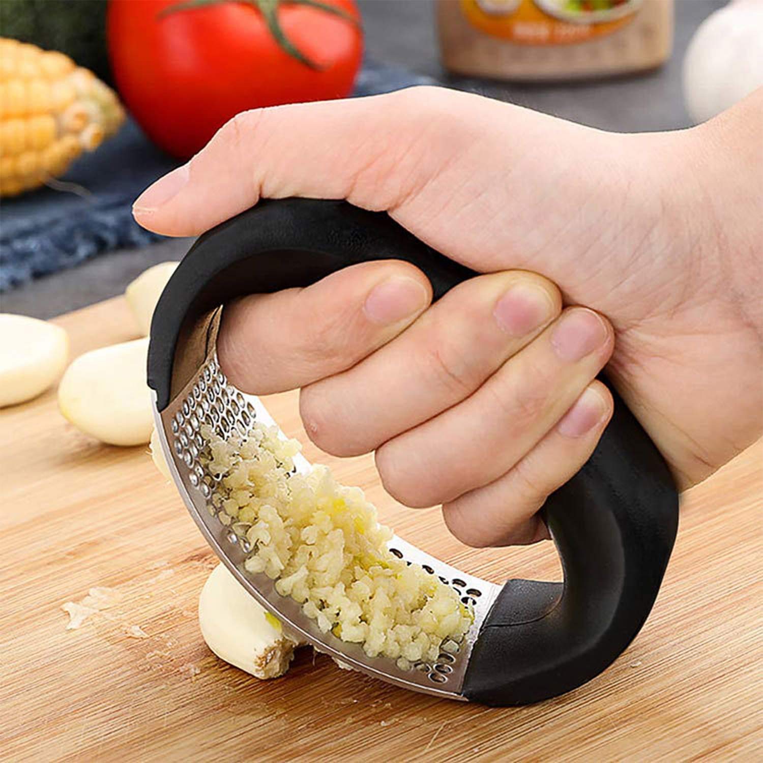 Stainless Steel Garlic Press – 50% OFF