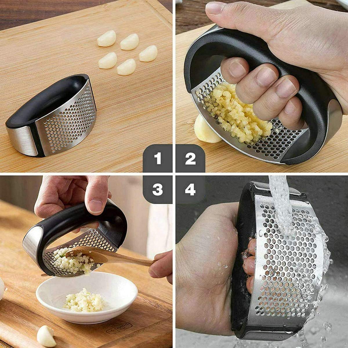 Stainless Steel Garlic Press – 50% OFF